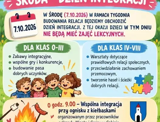 Dzień Integracji w Szkole Podstawowej w Borkach – 7 października 2026