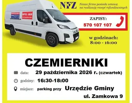 Bezpłatne badanie wzroku w Czemiernikach – Opto-Bus już 29 października