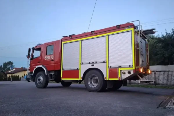 Zaczadzenie w Wrzosowie. Strażacy z OSP Borki pomagali ratować nieprzytomną osobę