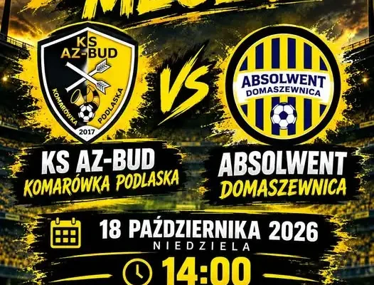 KS AZ-BUD Komarówka Podlaska zagra z Absolwentem Domaszewnica w 11. kolejce