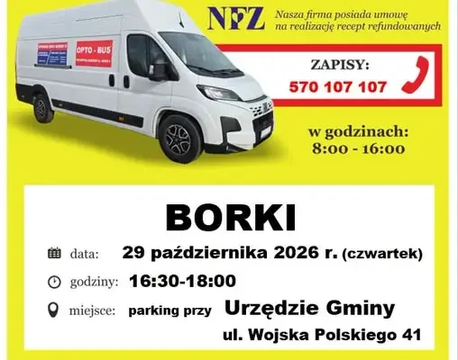 Darmowe badania wzroku w Gminie Borki – 29 października 2026