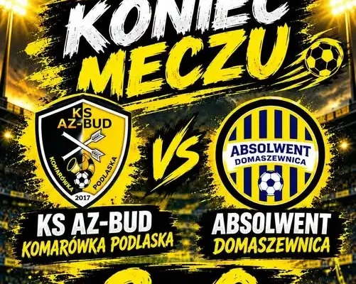 KS AZ-BUD Komarówka Podlaska wygrywa 2:0 z Absolwentem Domaszewnica