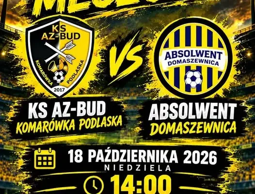 Dzień meczowy w AZ-BUD Arenie: KS AZ-BUD podejmuje Absolwent Domaszewnica