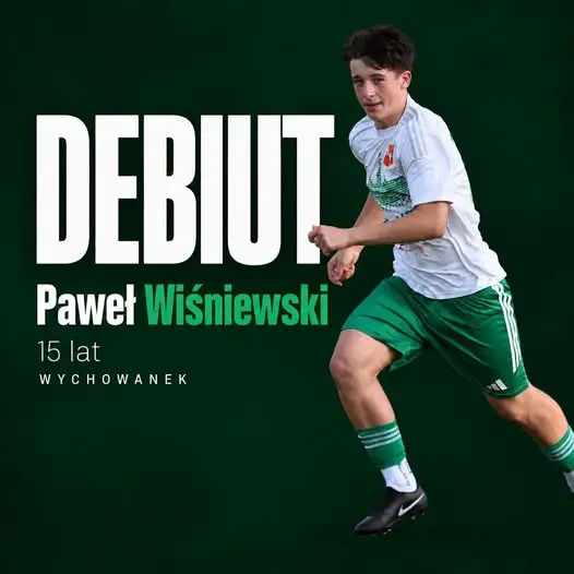 15-letni Paweł Wiśniewski zadebiutował w pierwszej drużynie Orląt Spomlek
