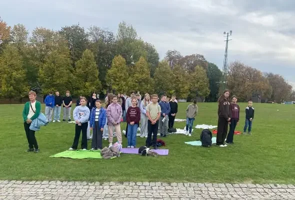 Uczniowie z Borków pielgrzymowali na Jasną Górę na zjazd Rodziny Szkół im. Jana Pawła II