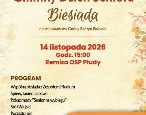 Gminny Dzień Seniora w Płudach – zapisy już trwają